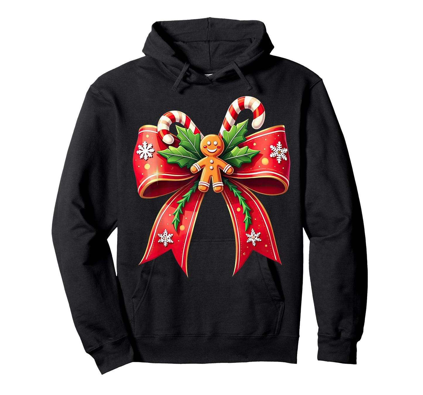 Xmas Candy Cane Bow Christmas T-Shirt