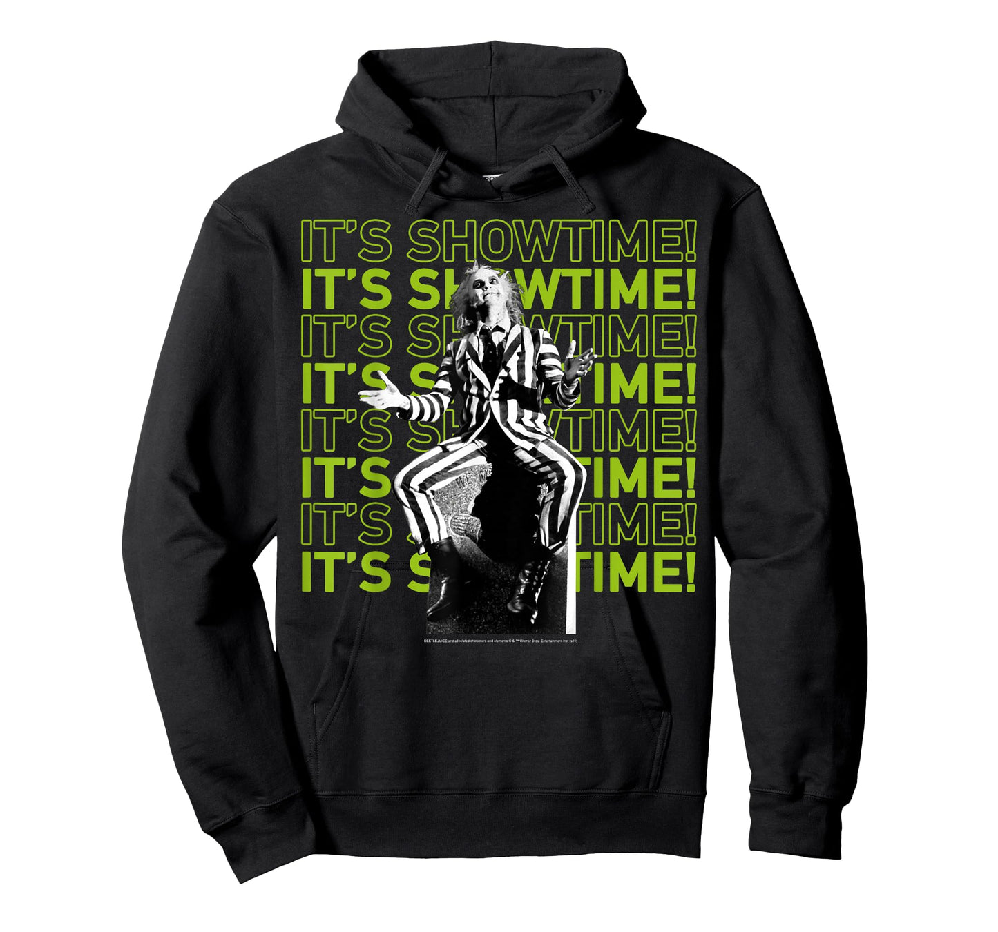 Beetlejuice It's Showtime Text Stack T-Shirt
