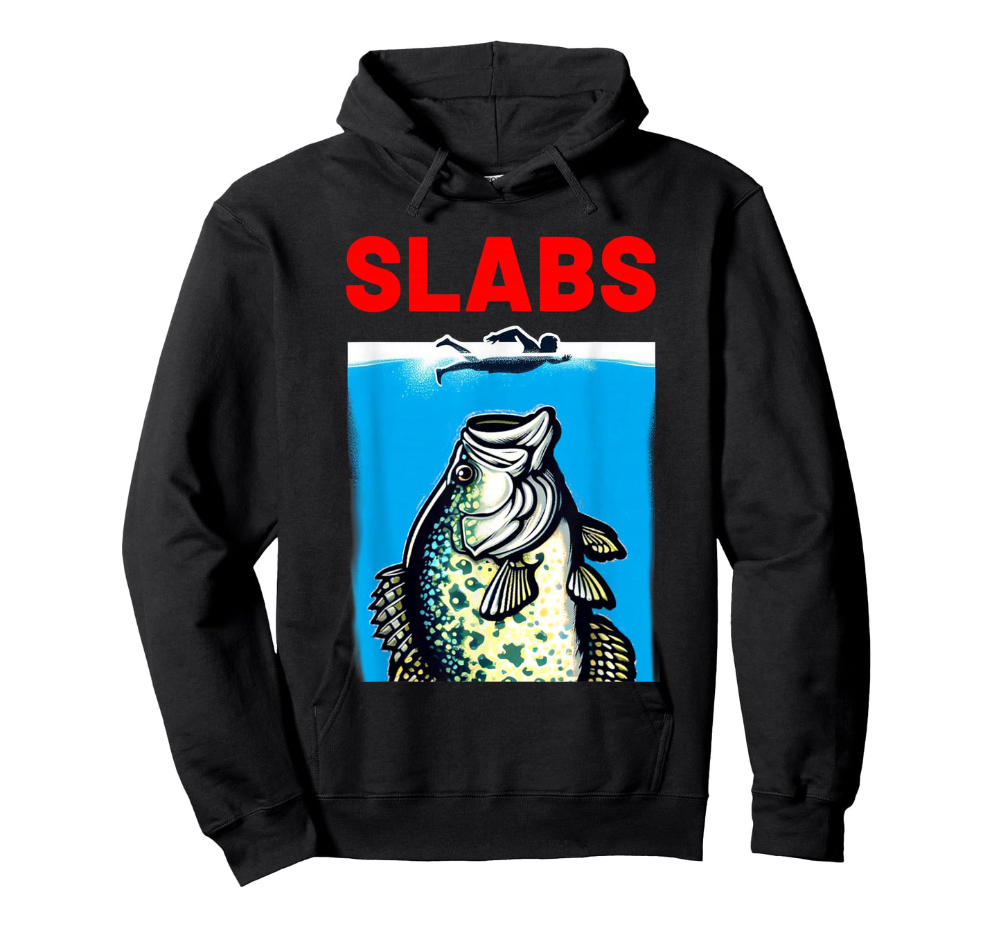 Funny Slab Famous Shark Movie Parody Slabs Crappie Fishing T-Shirt