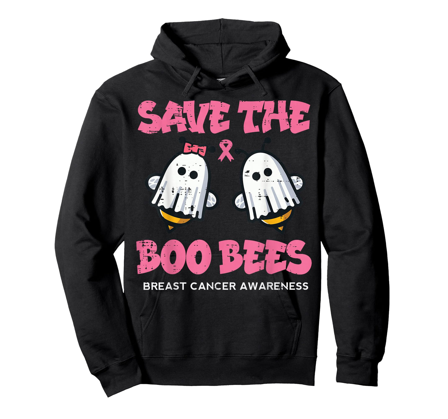 Save The Boo Ghost Bees Breast Cancer Awareness Women Men T-Shirt