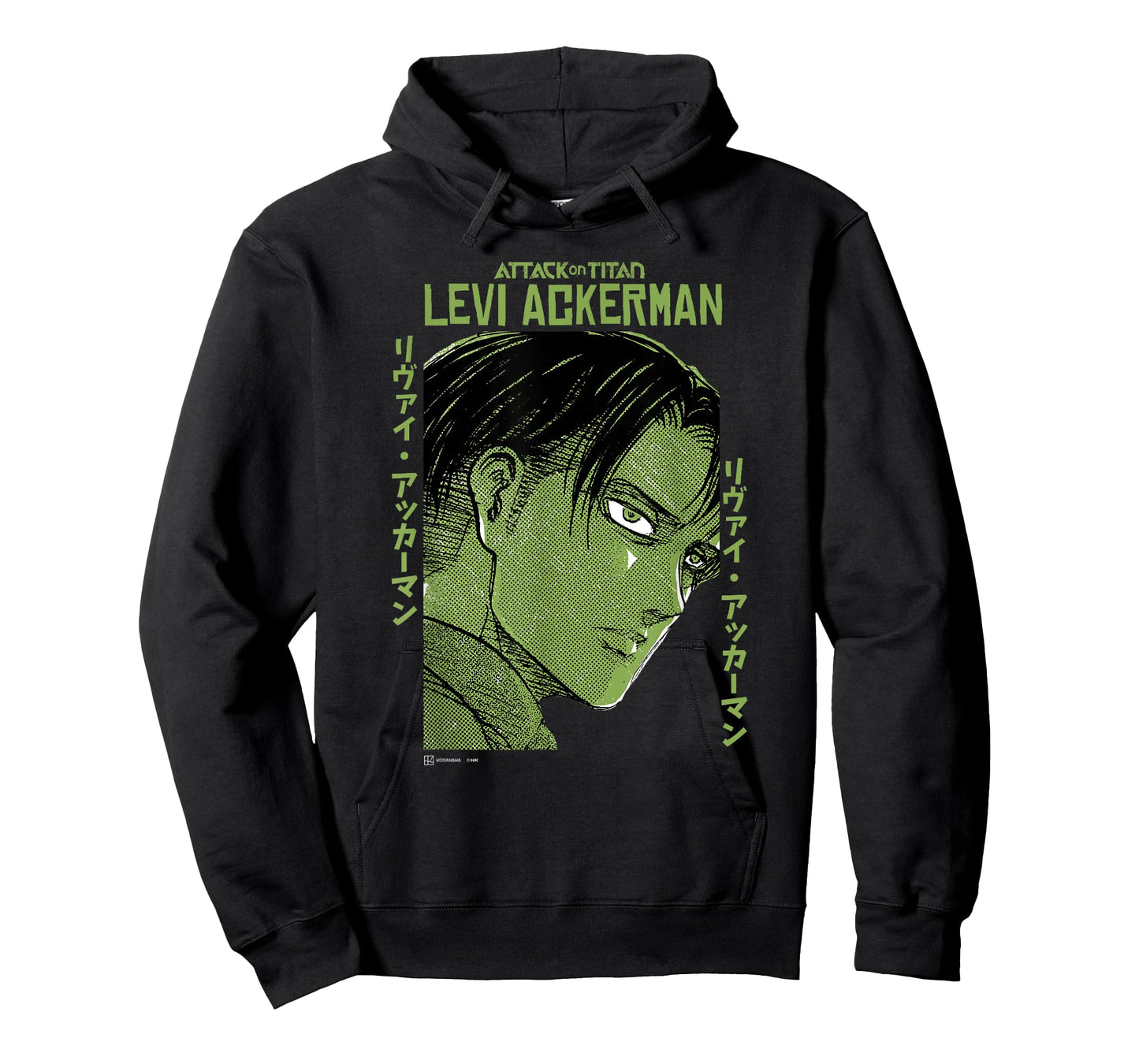 Attack on Titan Levi Ackerman Japanese Manga Face Portrait T-Shirt