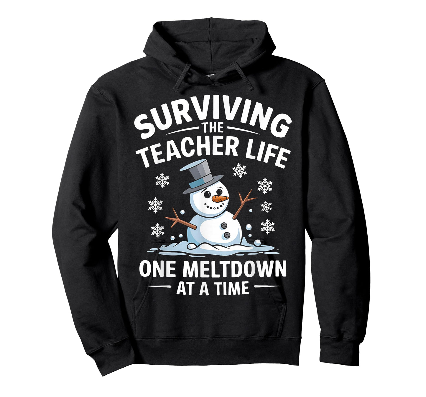 Surviving The Teacher Life One Meltdown At A Time Xmas Women T-Shirt