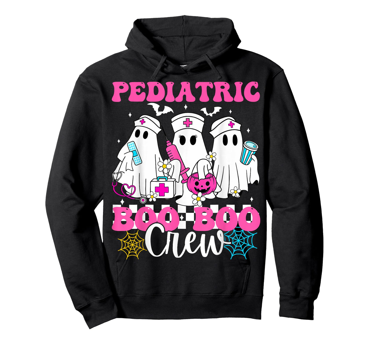 Pediatric Boo Boo Crew Nurse Funny Ghost Women Halloween T-Shirt