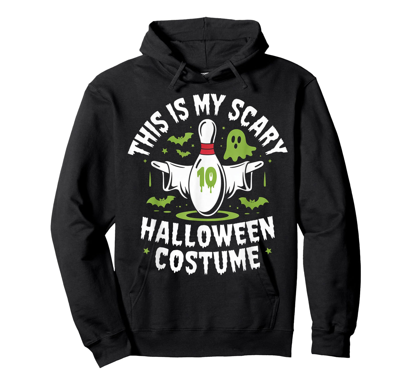 Ghost Bowling League Team Halloween Humor Tee T-Shirt