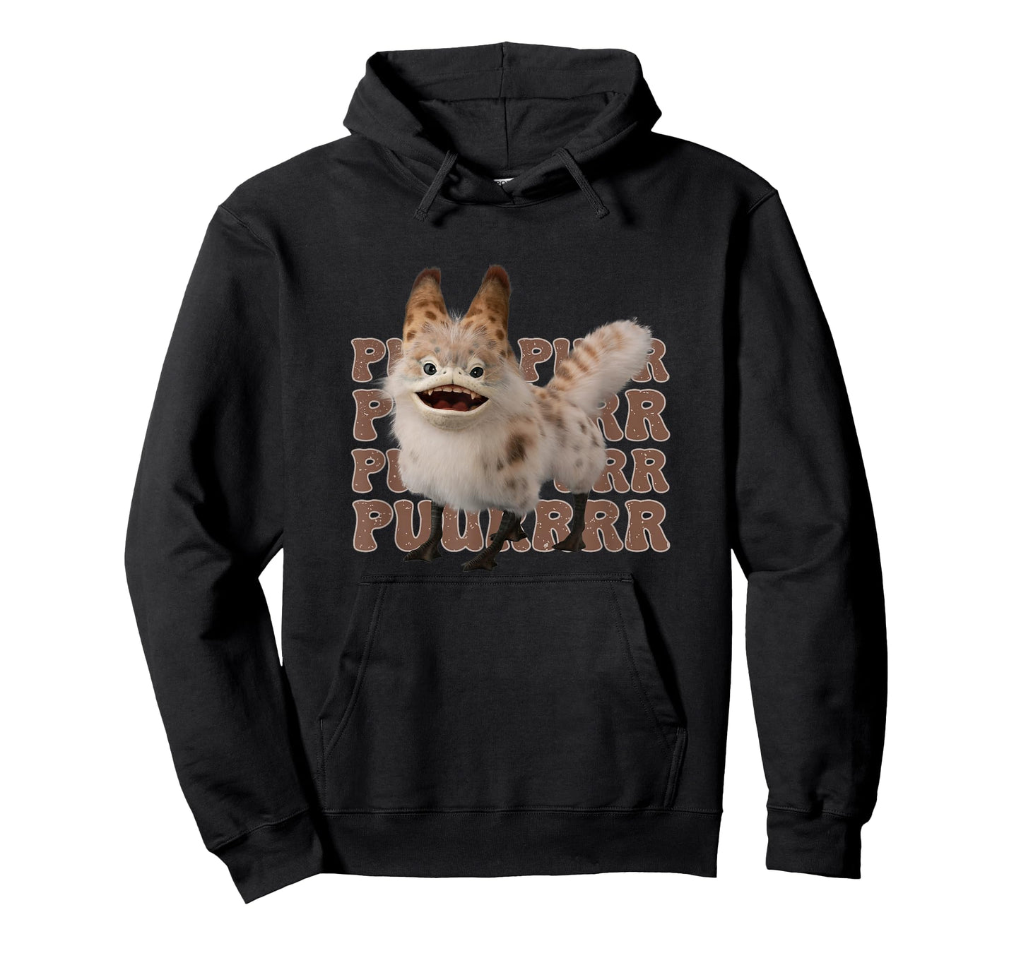 Star Wars: Ahsoka Loth-Cat Vintage Purr Logo Text Stack T-Shirt