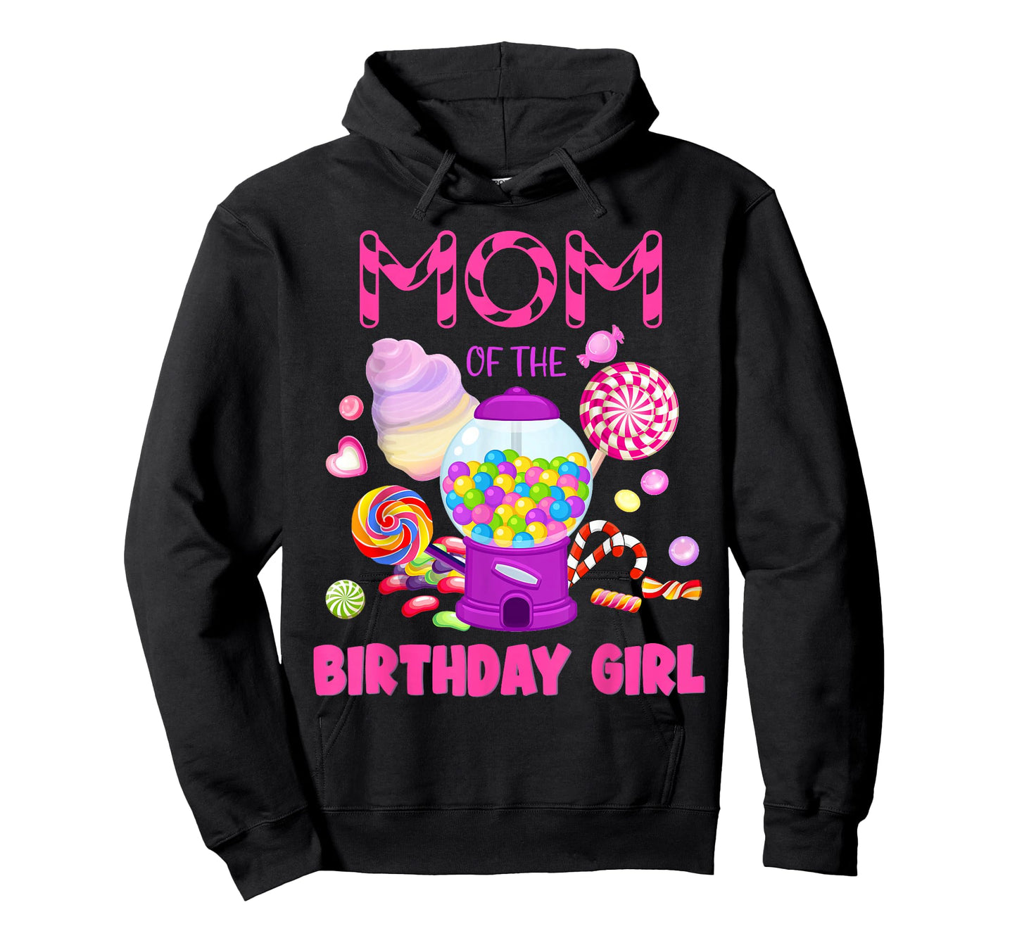 Mom Of The Birthday Gifts Girl Candyland Candy Birthday T-Shirt