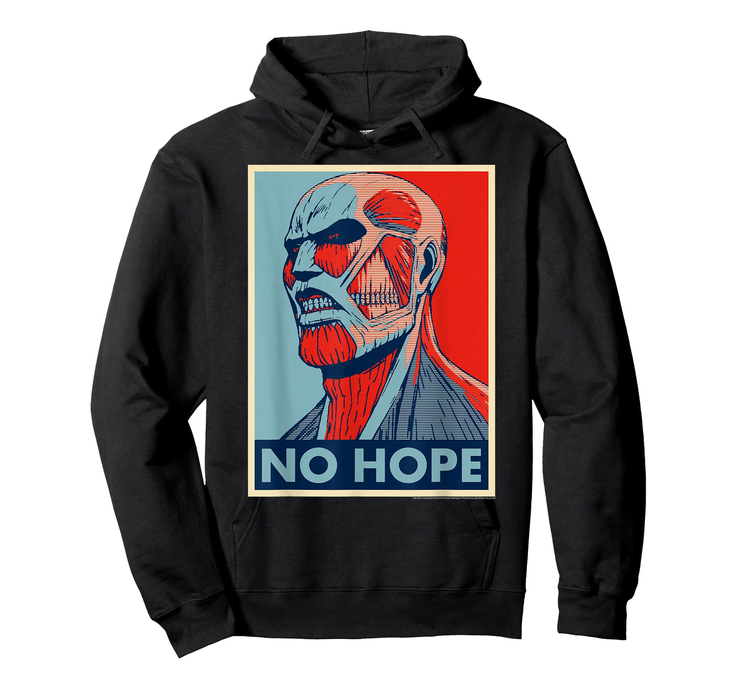 Attack on Titan Colossus Titan No Hope Poster Art Anime T-Shirt