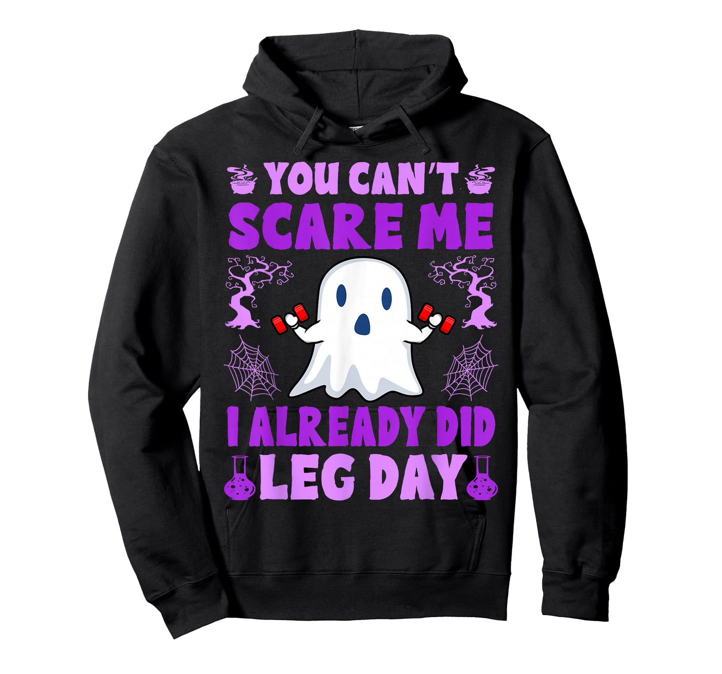 Halloween Workout Women Ghost Training With Dumbbells T-Shirt