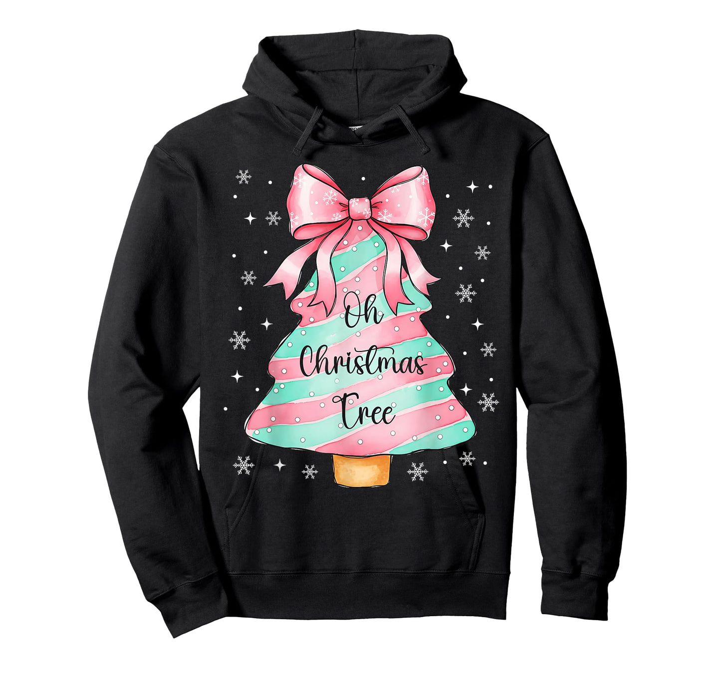 Cute Christmas Tree Cake Shirt Lovers Xmas Women Girls T-Shirt