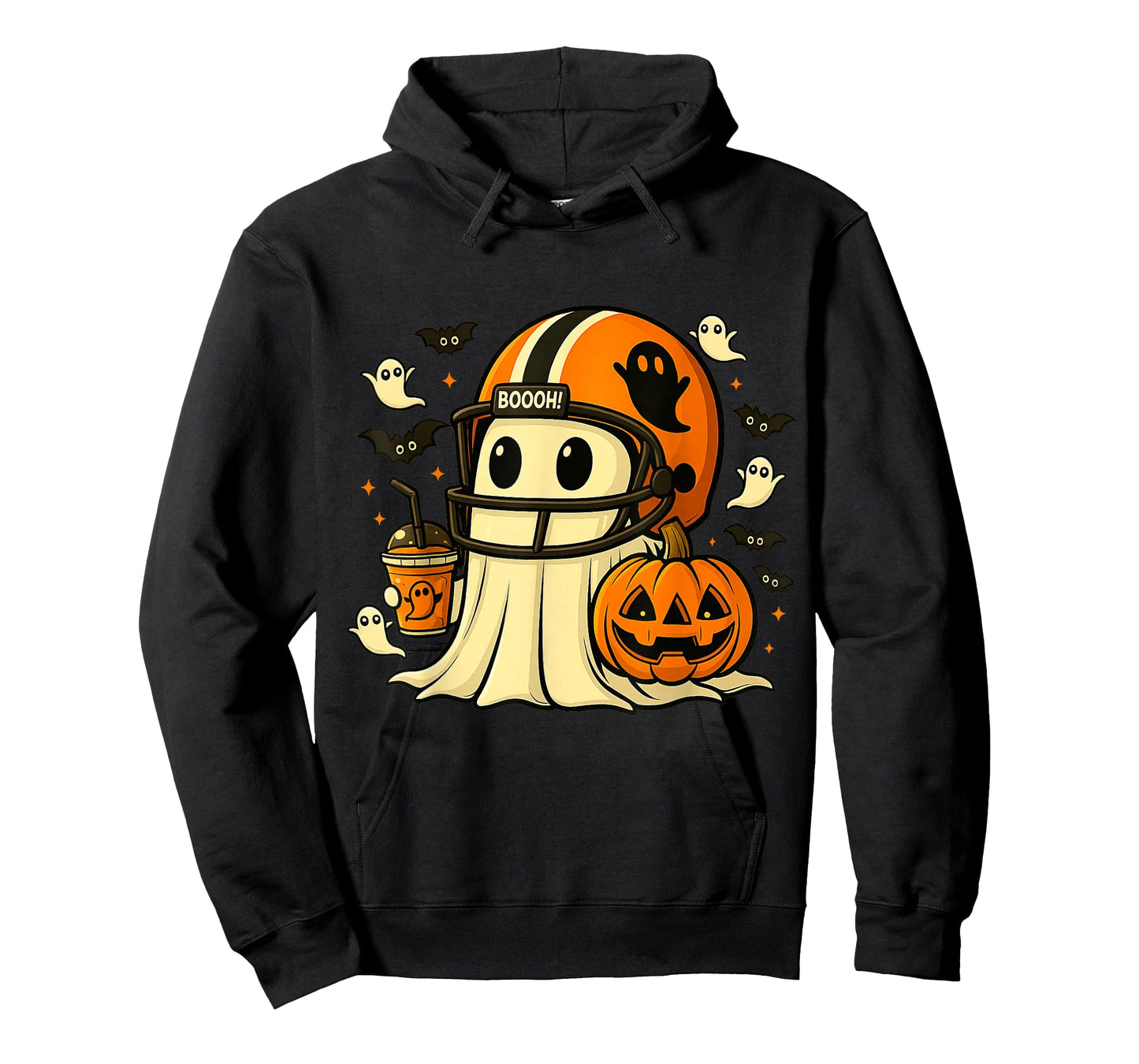 Ghost Ready for Football, Halloween and Pumpkin Patch Season T-Shirt