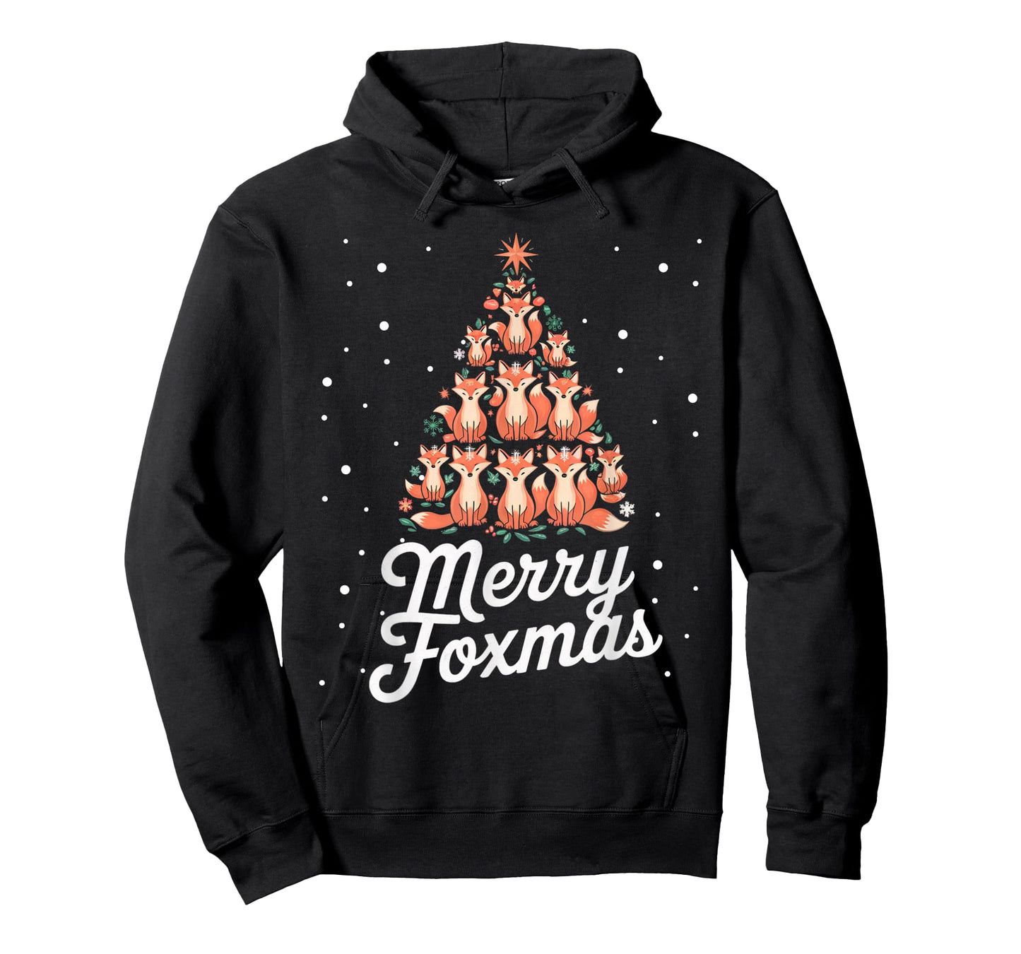 Fox Xmas Tree Foxes Christmas Tree Merry Foxmas T-Shirt