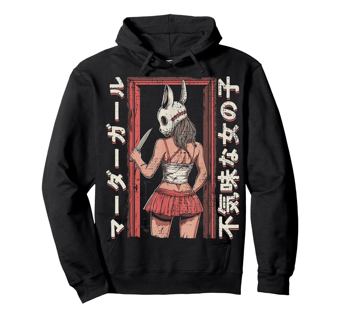 Anime Horror Bunny Aesthetic Soft Grunge Waifu Japanese Girl T-Shirt