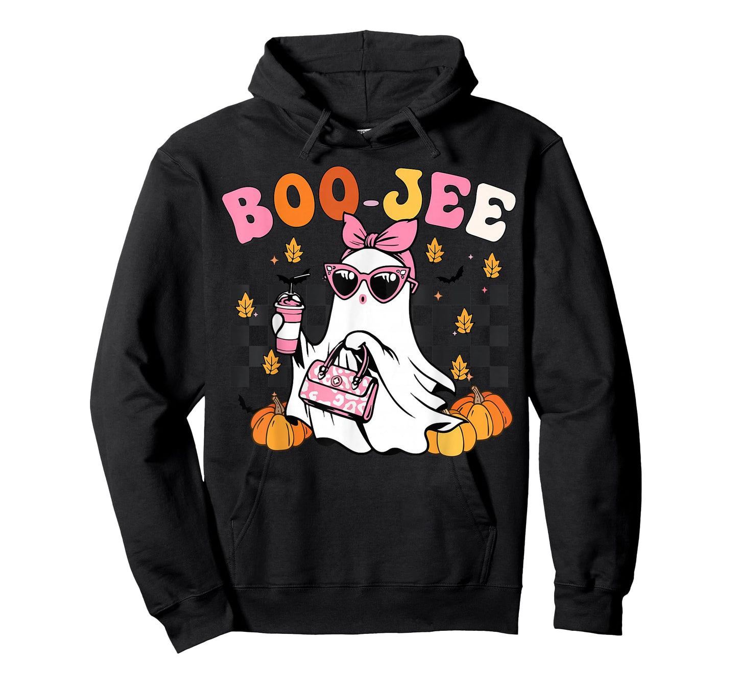 Funny Boo-Jee Ghost Halloween Women Girl Toddler Cute Groovy T-Shirt