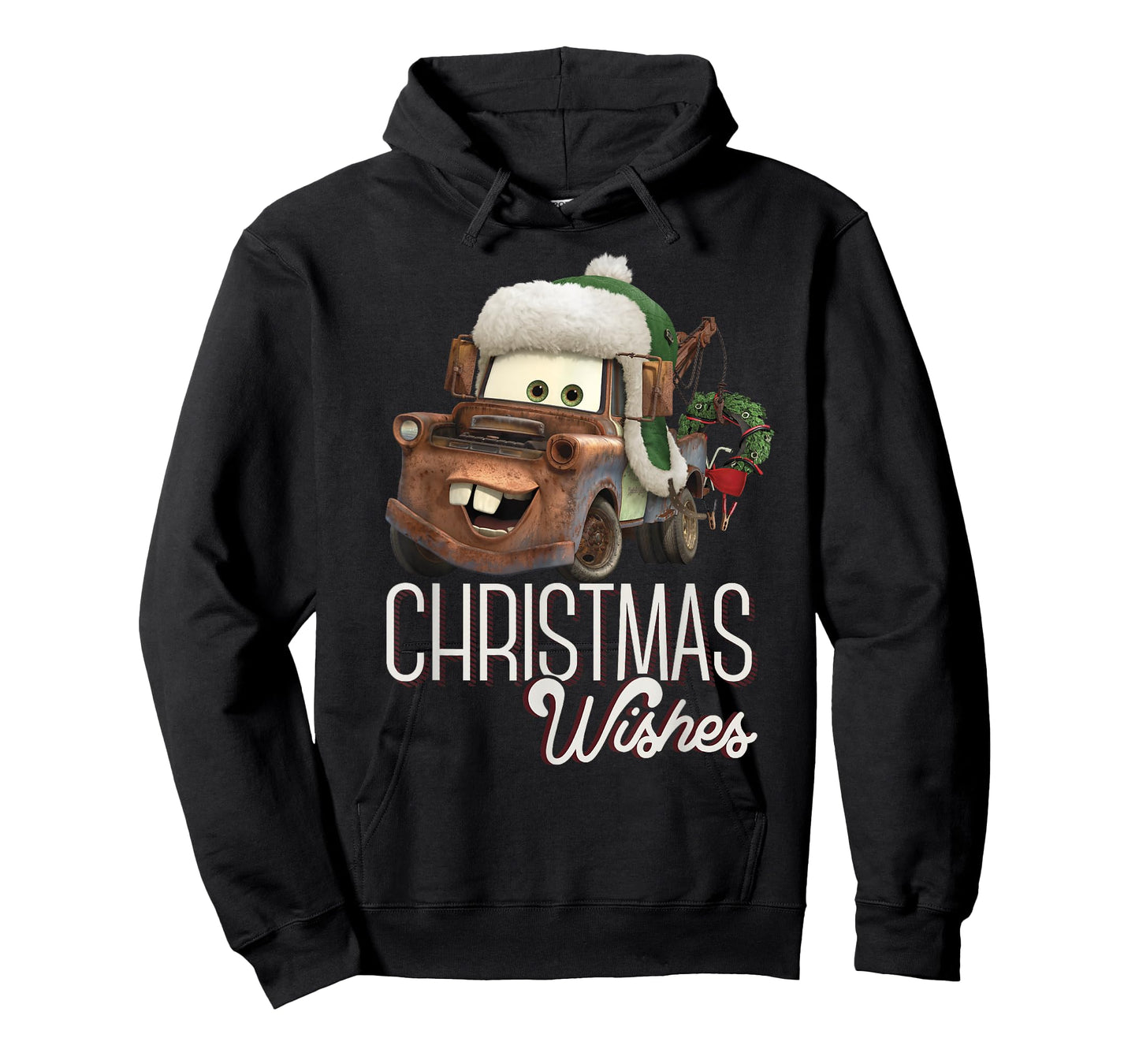 Disney Pixar Cars Tow Mater Christmas Wishes Portrait T-Shirt