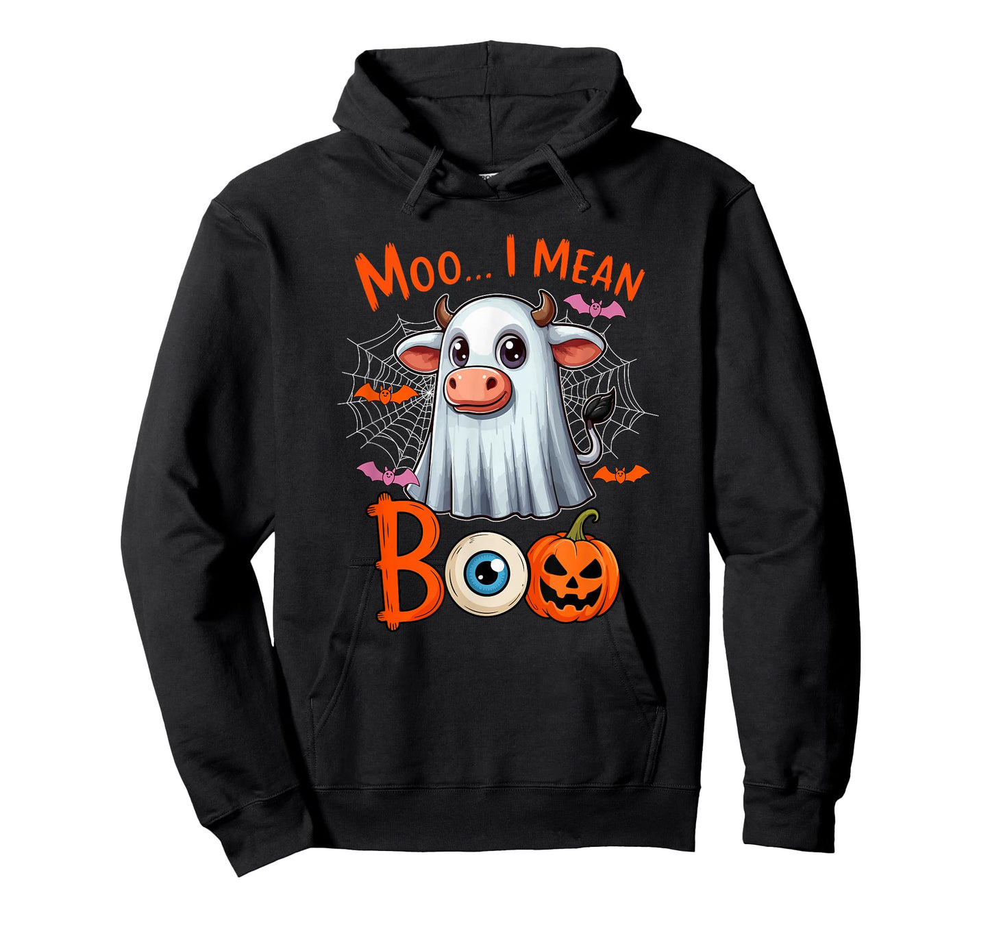 Moo... I Mean Boo Halloween Farmer Cow Cosplay Boo Ghost T-Shirt
