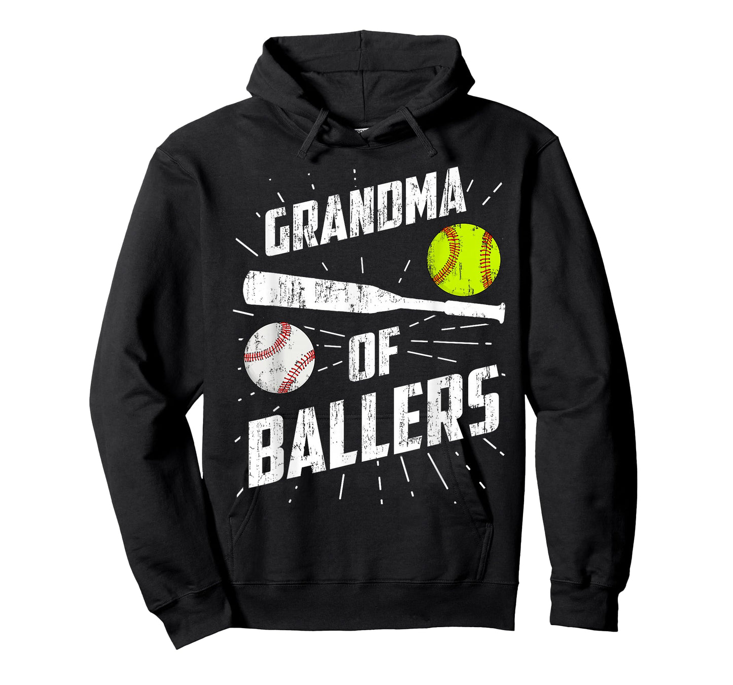 Grandma Of Ballers Funny Baseball Softball Mothers Day Gift T-Shirt