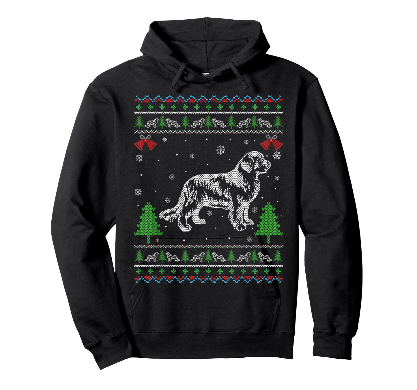 Ugly Xmas Design Newfoundland Dog Ugly Christmas Sweater T-Shirt for Men Women Kids