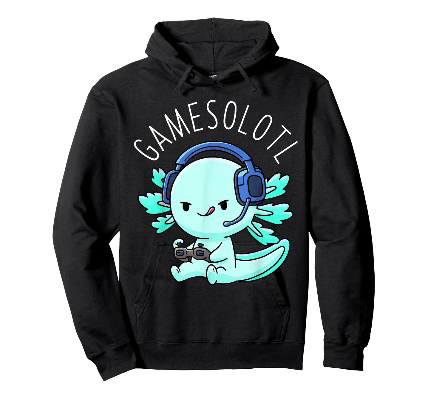 Gamesolotl Axolotl Gamer Anime Gifts Kawaii Boys Girls T-Shirt Small