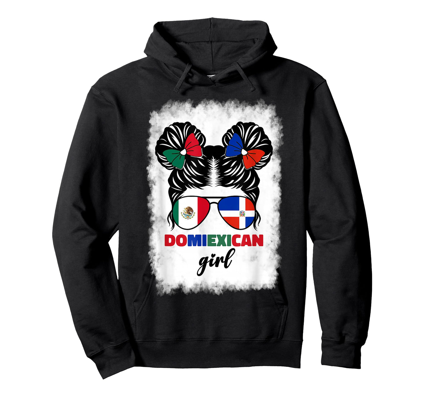 Half Mexican and Dominican Mexico Dominicana Flag Girl Kids T-Shirt