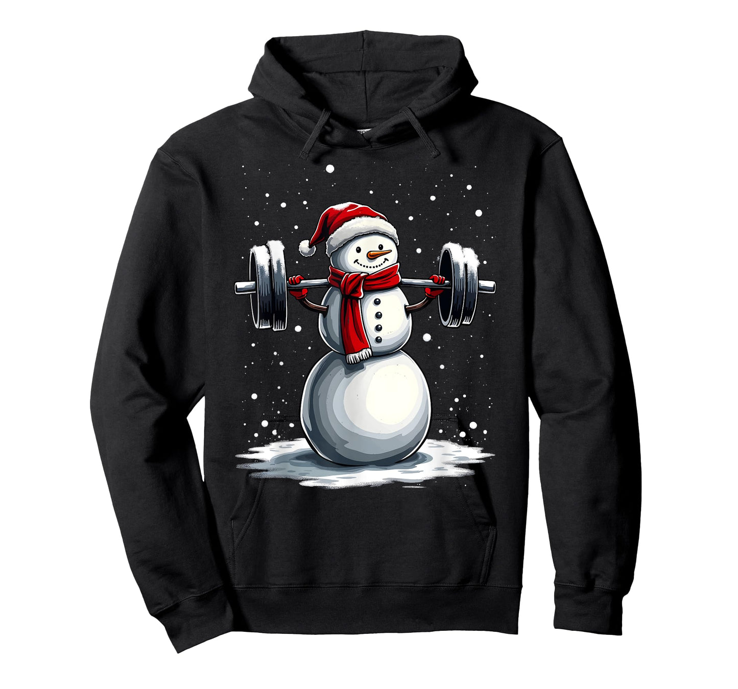 Christmas Snowman Deadlift Xmas Weightlift Gym Men Women T-Shirt