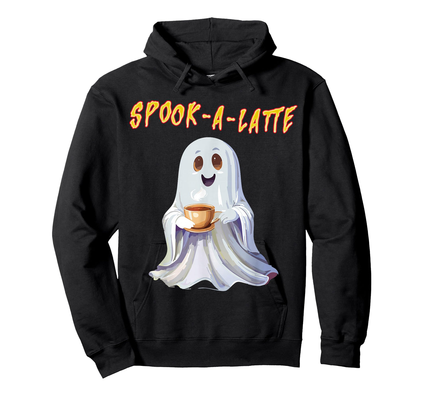 Funny Halloween Pumpkin Spice Ghost Latte Coffee Spooky T-Shirt