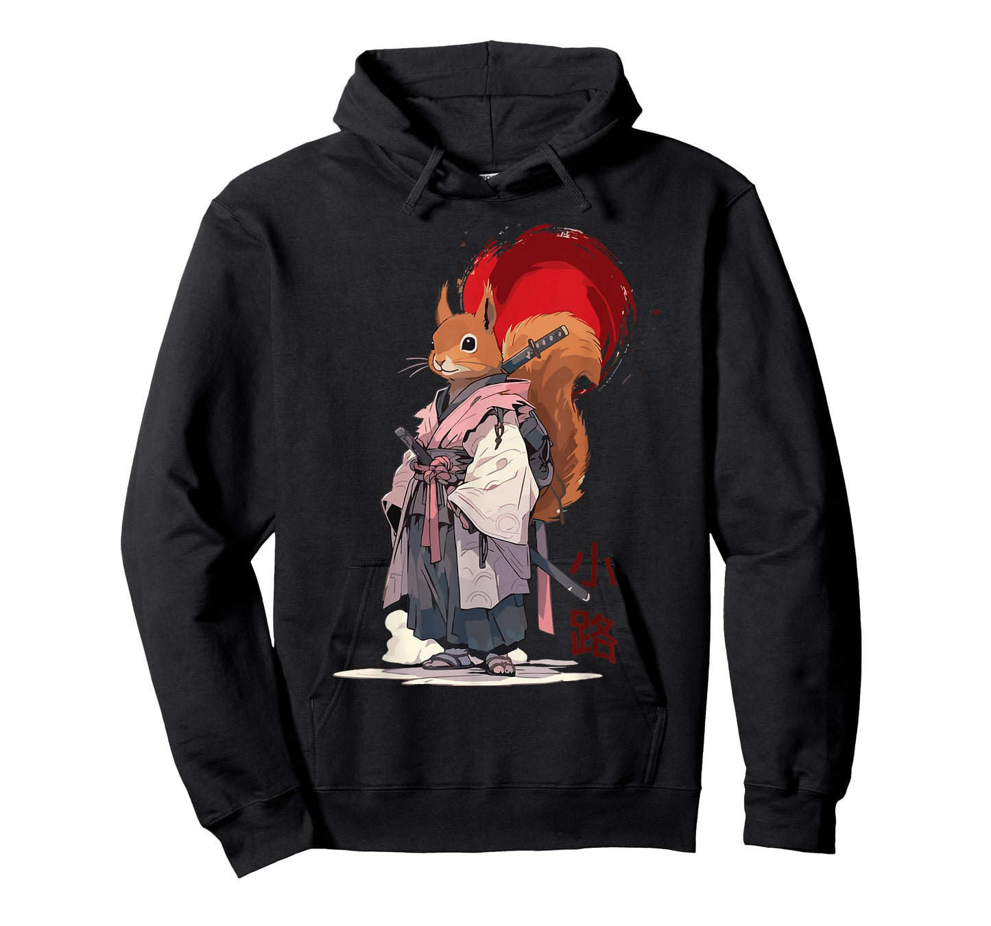Samurai Squirrel Shirts for Women Vintage Graphic Japanese T-Shirt