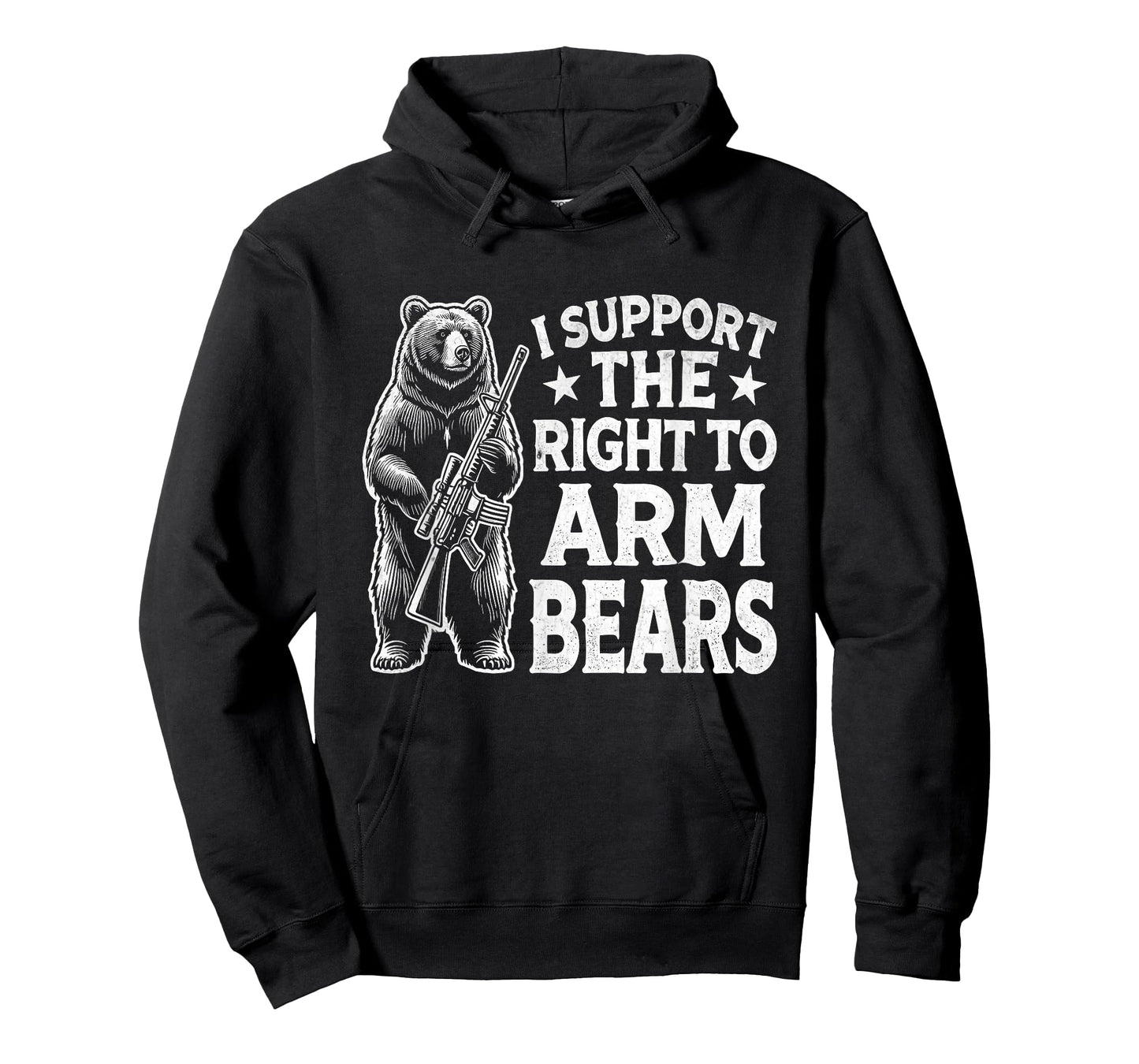 Funny Second Amendment I Support The Right to Arm Bears Men T-Shirt