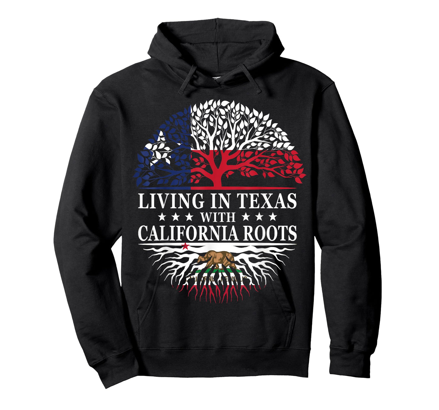 Living in Texas With California Roots T-Shirt