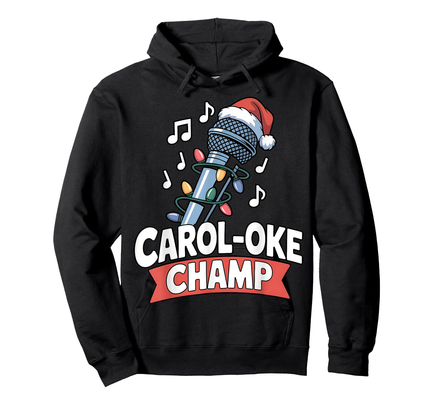 Carol-Oke Champ Funny Karaoke Christmas Singer Holiday T-Shirt