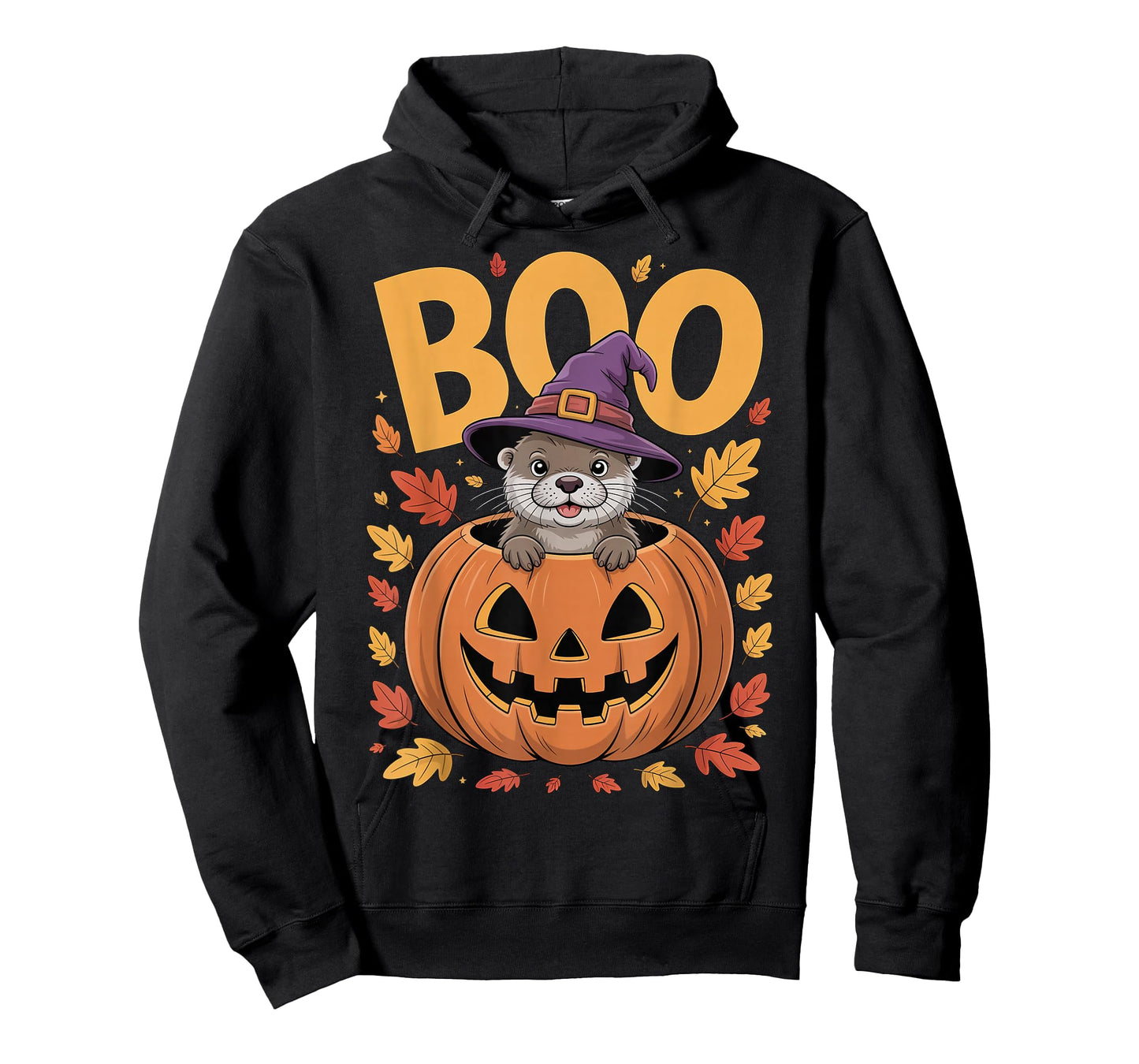 Otter Costume on Pumpkin Halloween Otter T-Shirt