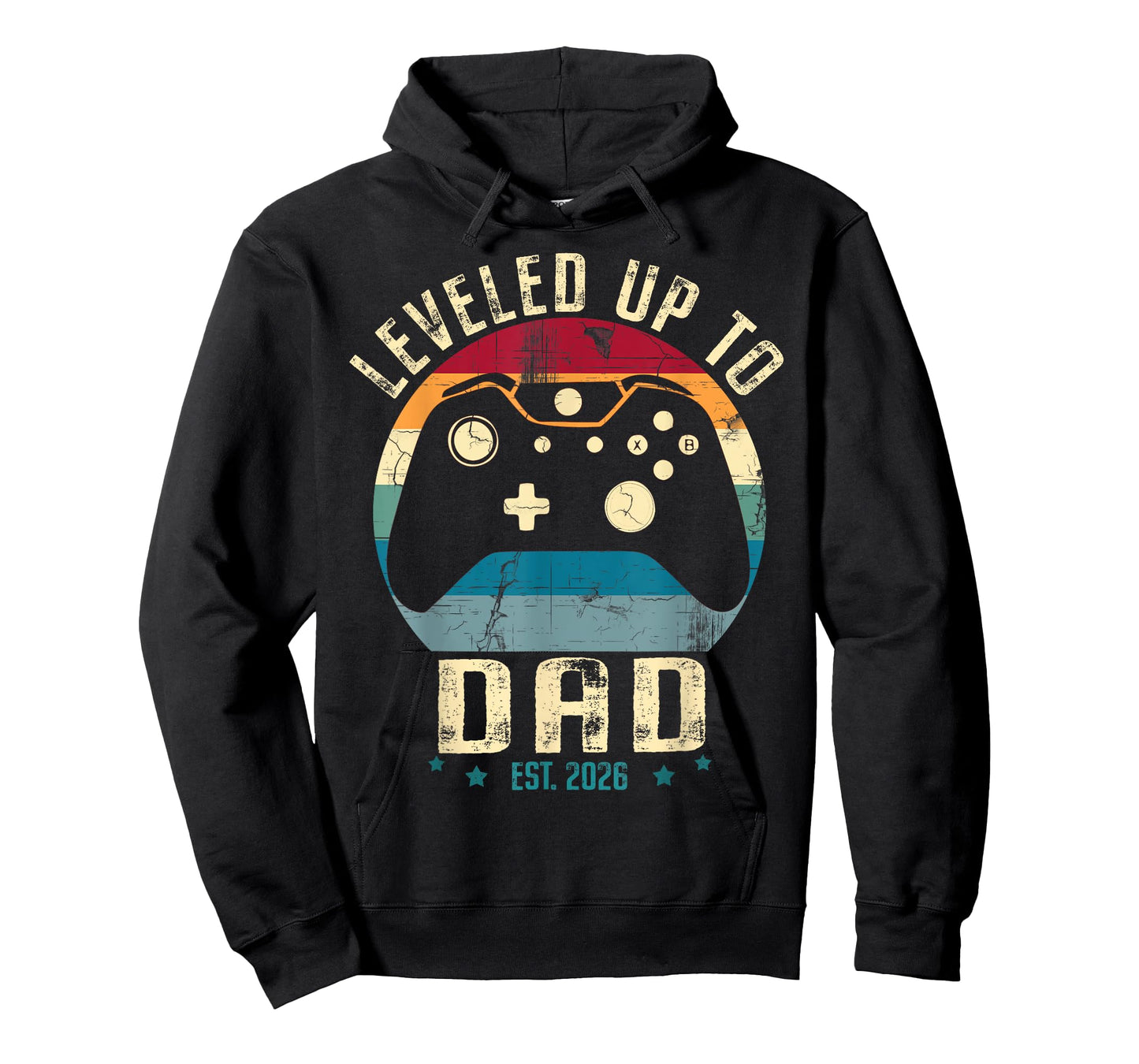 I Leveled Up to Dad 2026 Promoted to Daddy Soon to Be Father T-Shirt
