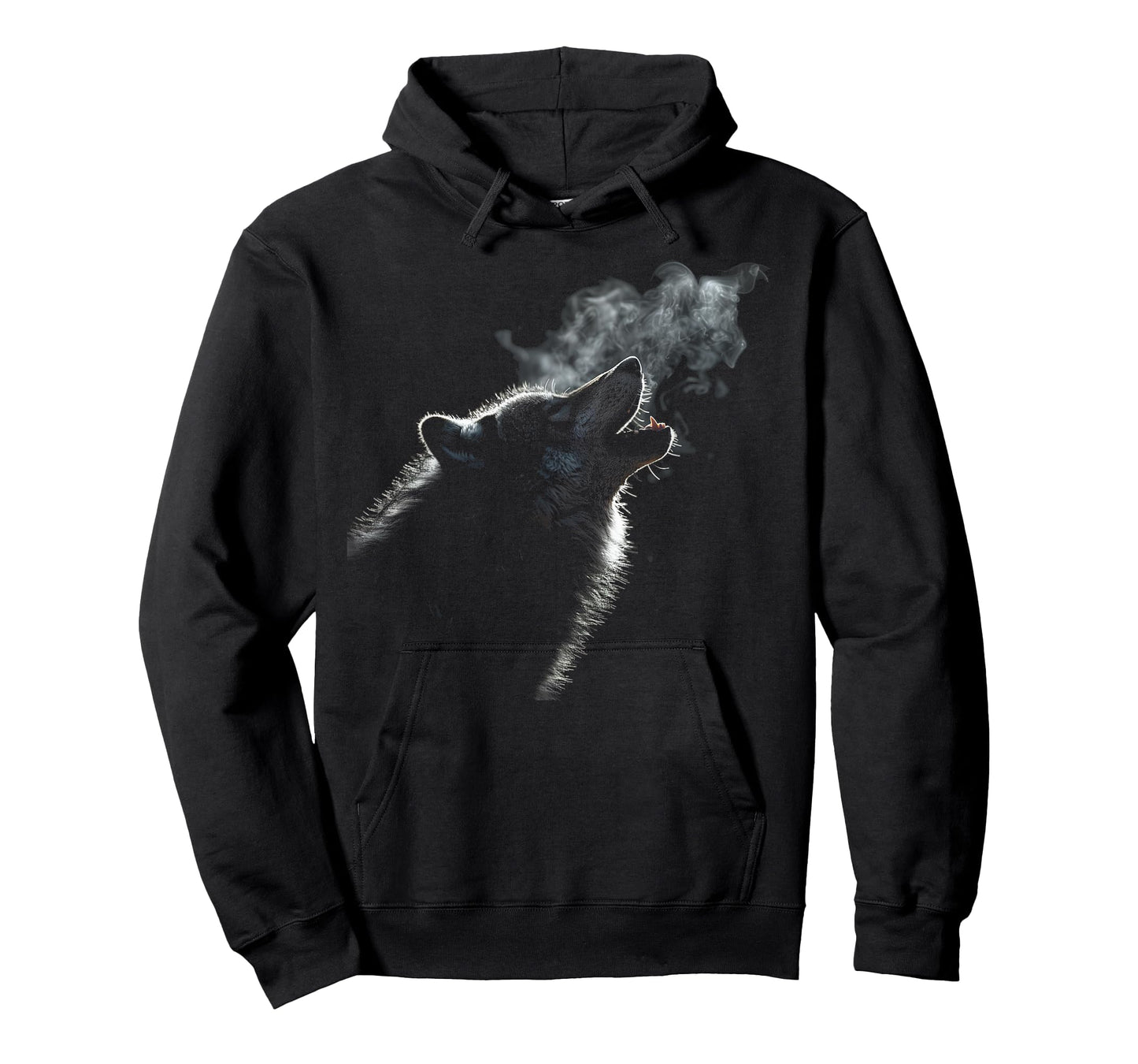 Alpha Wolf Howling to Moon Dark Fantasy Graphic Wolf Lovers T-Shirt