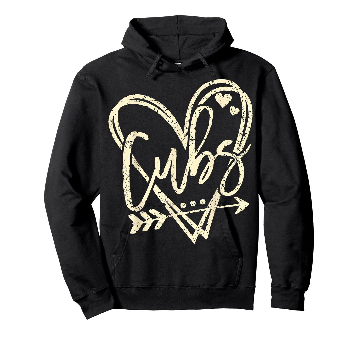 Vintage Distressed Cubs Heart Gift for Men Women Kids T-Shirt
