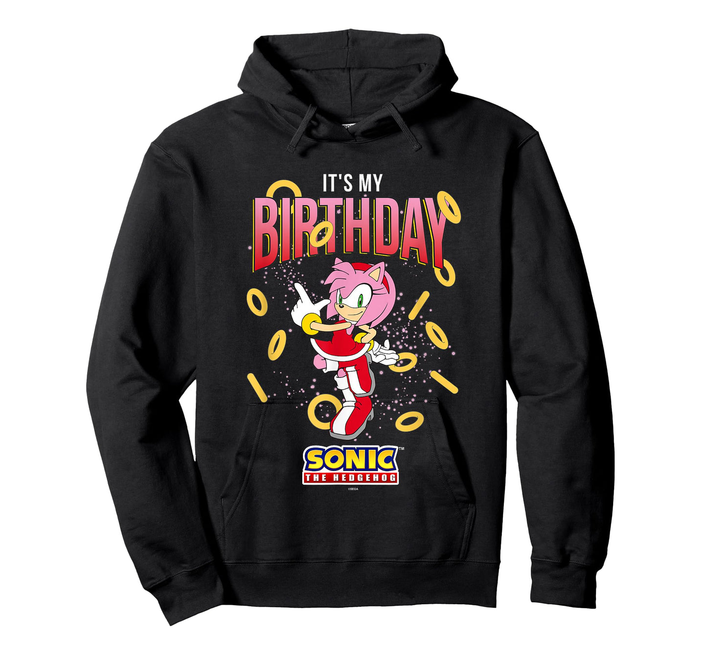 Sonic The Hedgehog Birthday It's My Birthday Amy Rose Rings T-Shirt