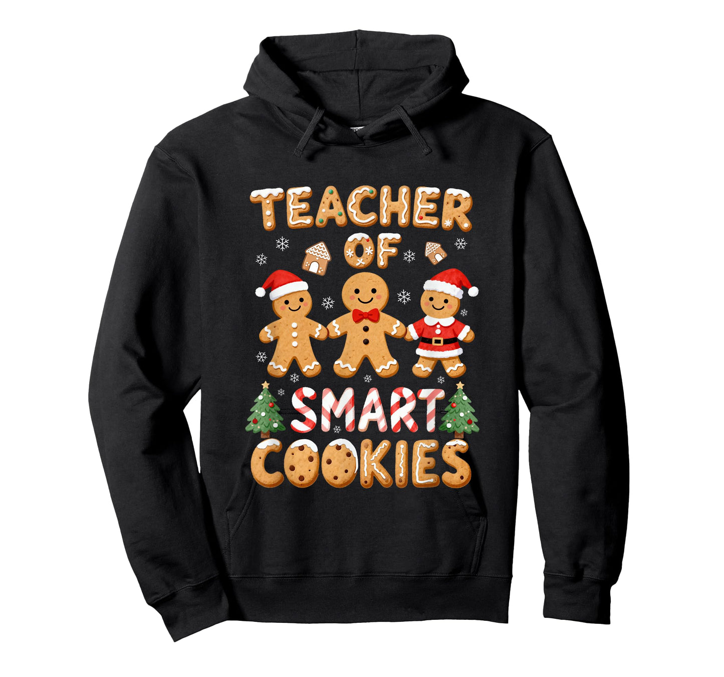 Christmas Teacher of Smart Cookies Gingerbread Man Teaching T-Shirt