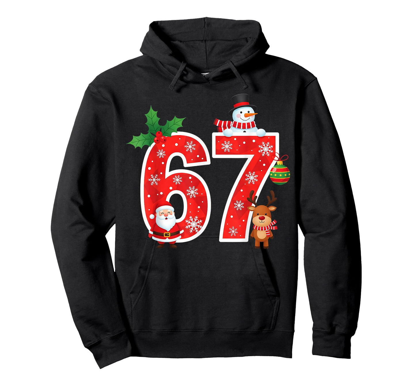 67 Meme Six Seven Christmas Pajamas for Women Men Kids Teen T-Shirt