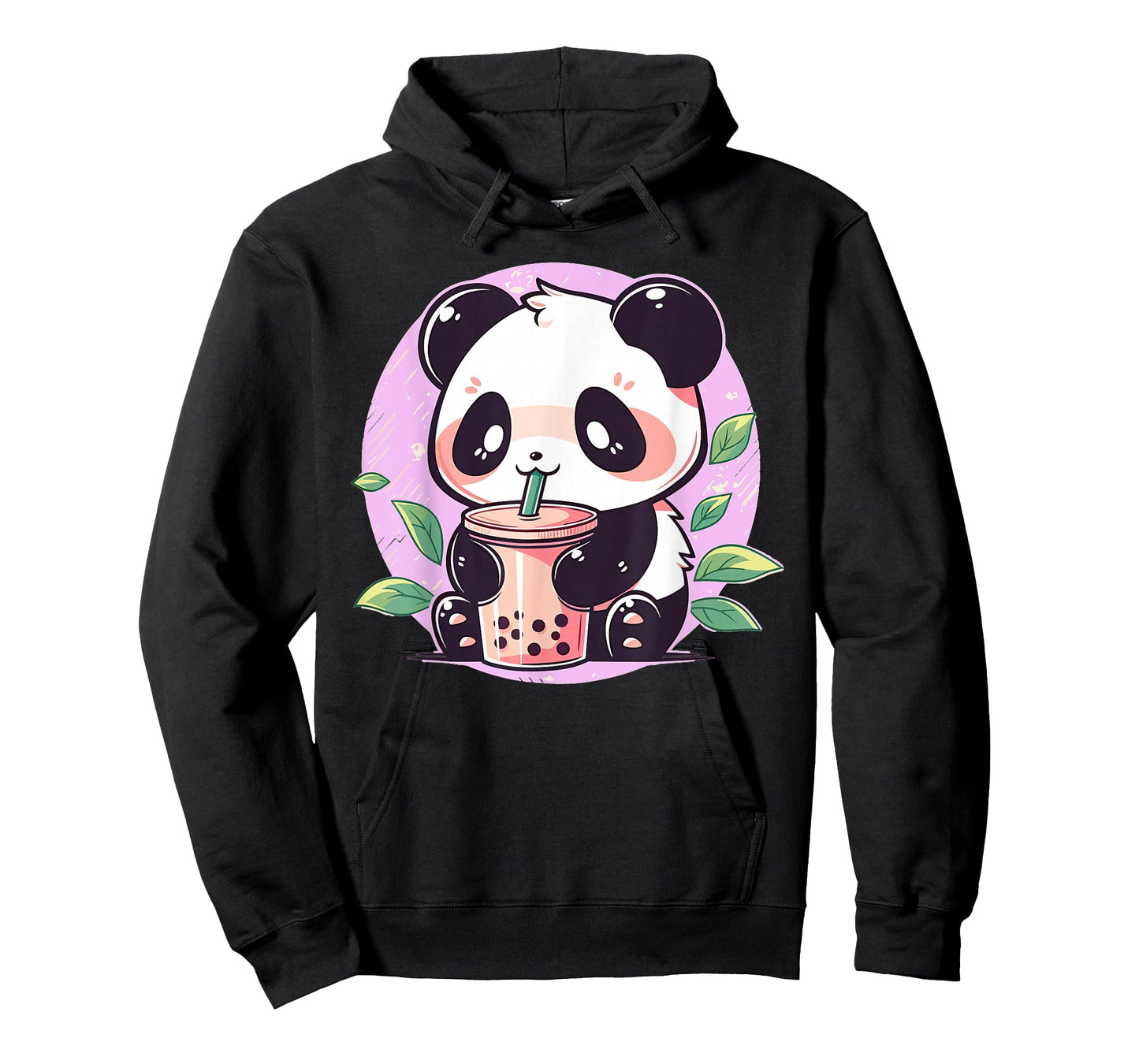 Kawaii Cute Anime Panda Drinking Bubble Boba Tea Girls Teens T-Shirt