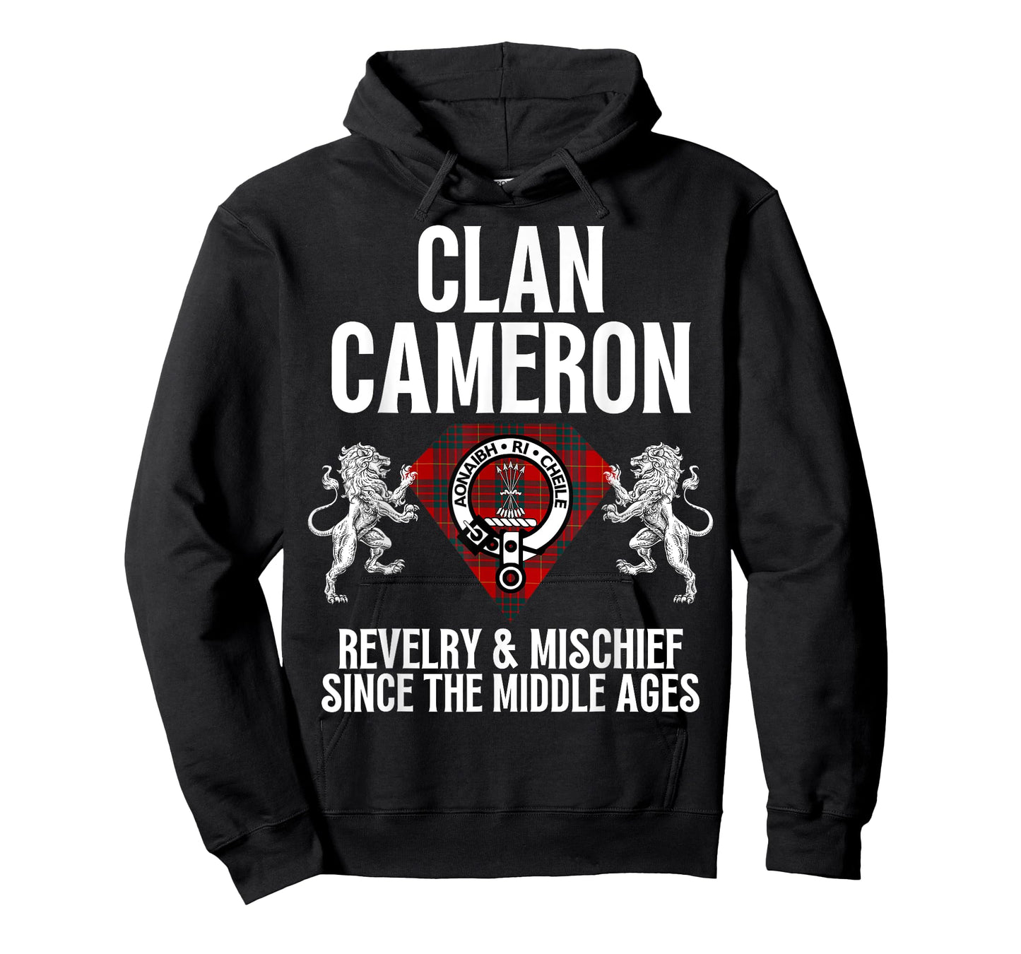 HighlandFour Cameron Clan Scottish Name Coat Of Arms Tartan Family Party T-Shirt