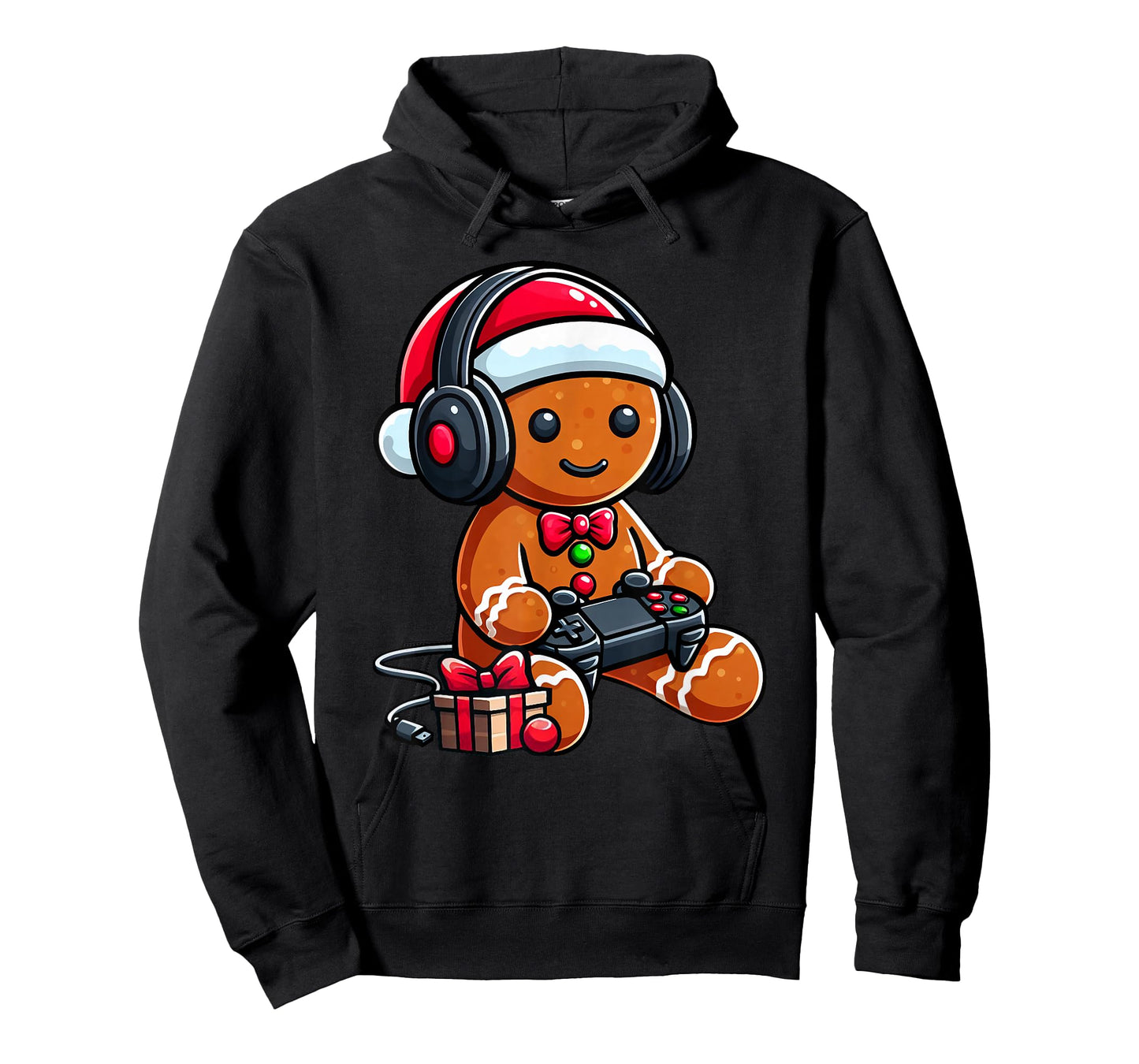 Funny Christmas Gamer Gingerbread Xmas Gaming Men Boys Kids T-Shirt