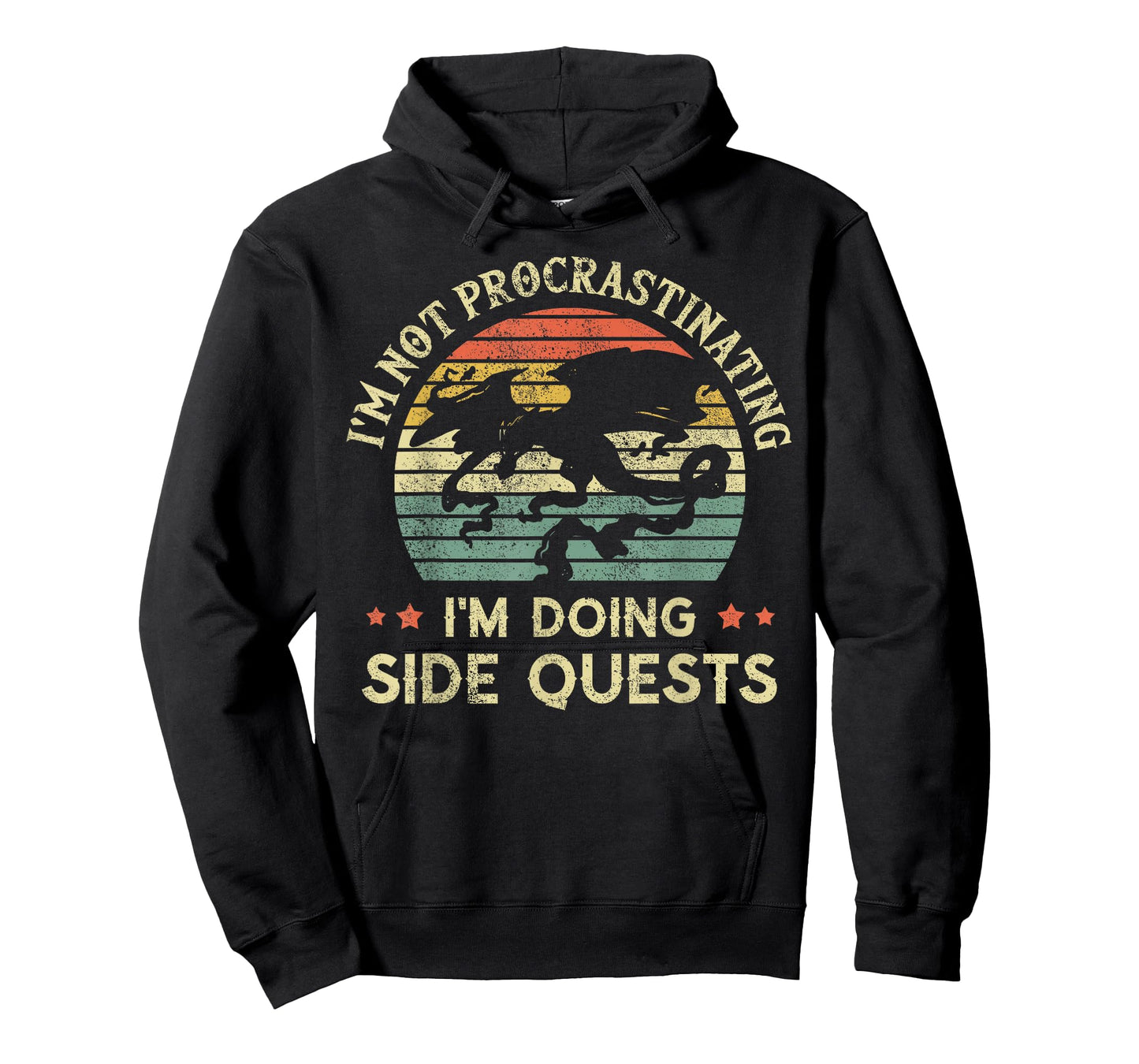 I'm Not Procrastinating I'm Doing Side Quests Retro Vintage T-Shirt