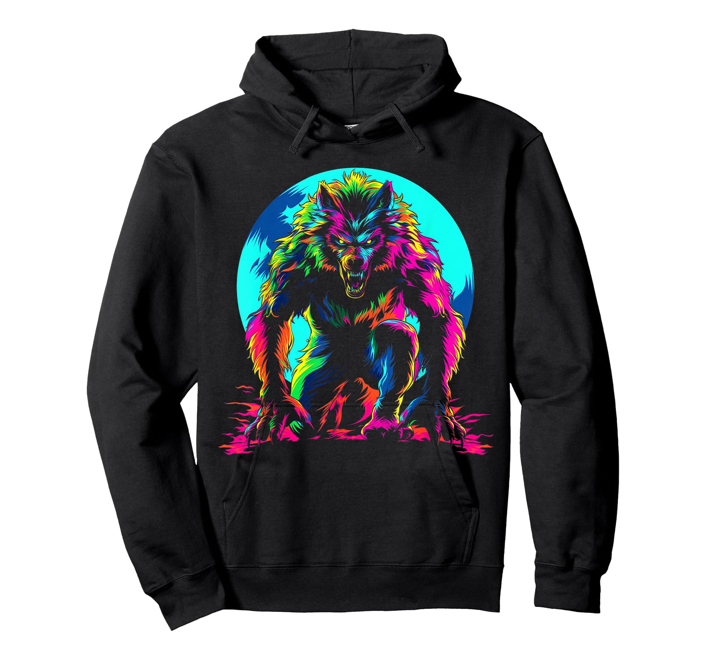 Werewolf Wolf Moon Popart T-Shirt