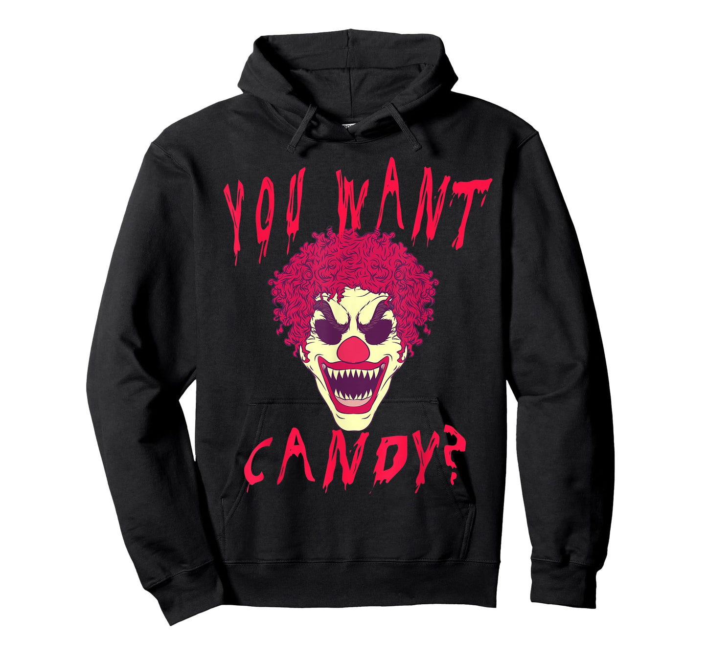 You Want Candy? Scary Clown Face Halloween Costume T-Shirt