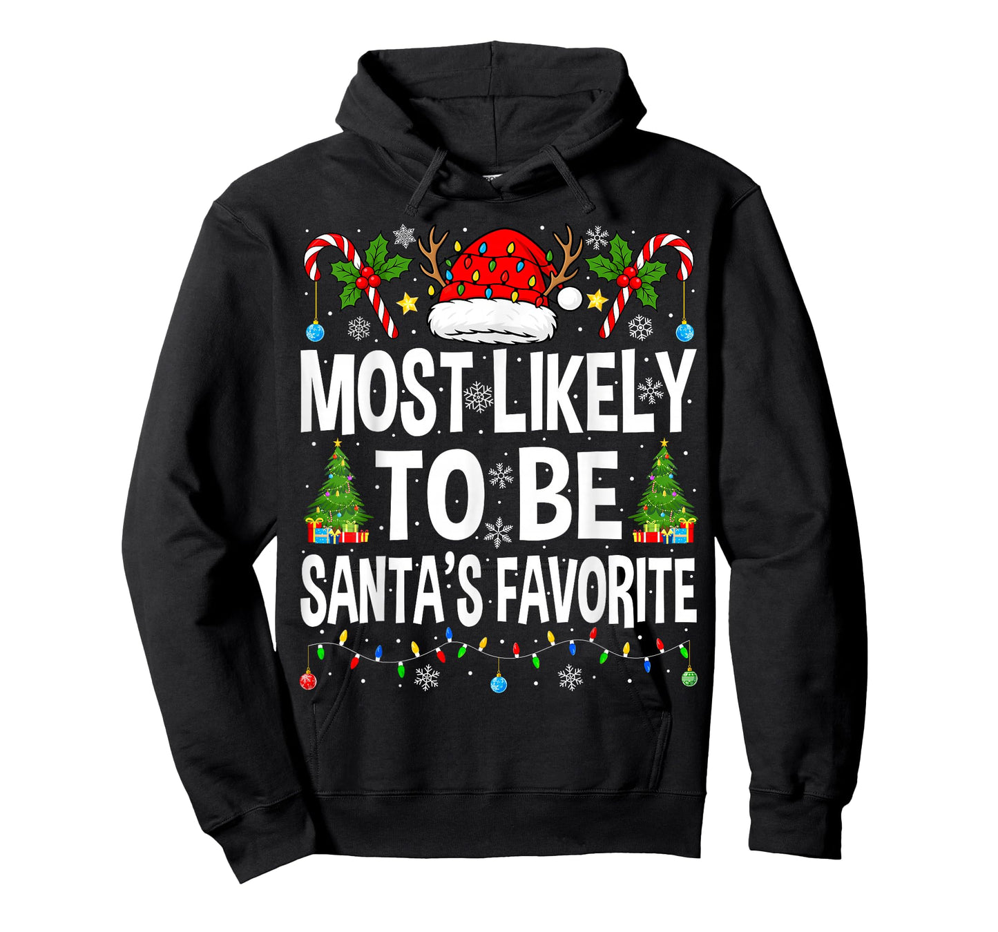 Most Likely to Be Santa's Favorite Family Matching Christmas T-Shirt