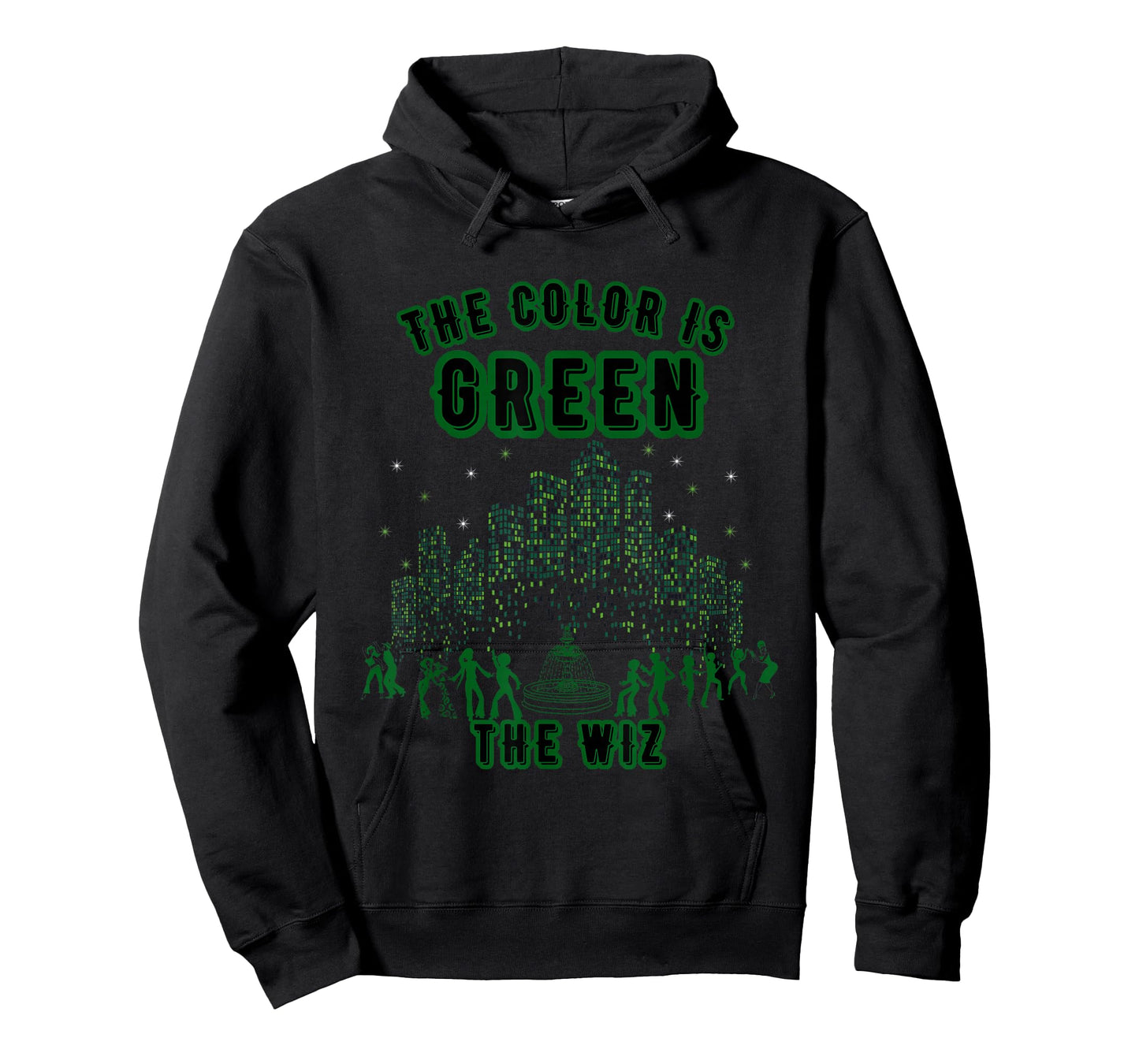 The Color is Green - The-Wiz Retro Graphic Casual T-Shirt