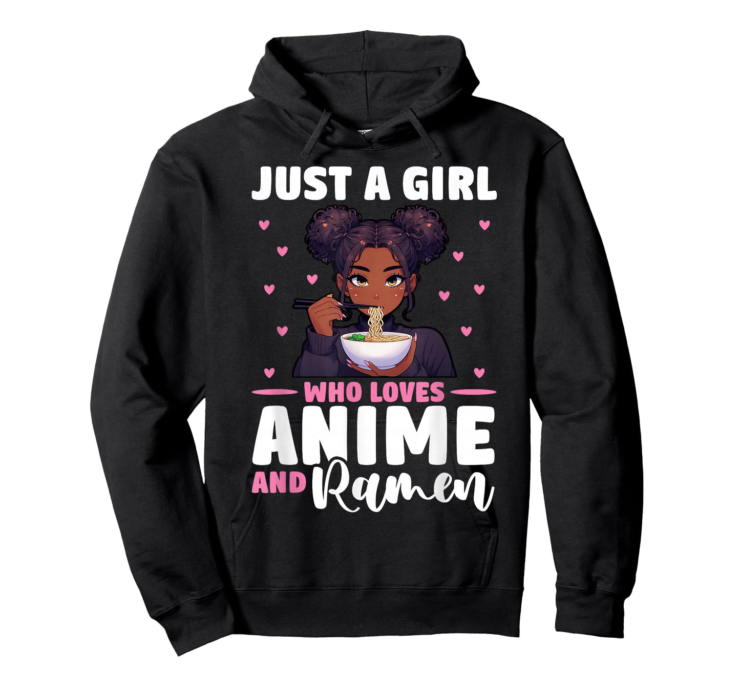 Just A Girl Who Loves Anime and Ramen African American T-Shirt