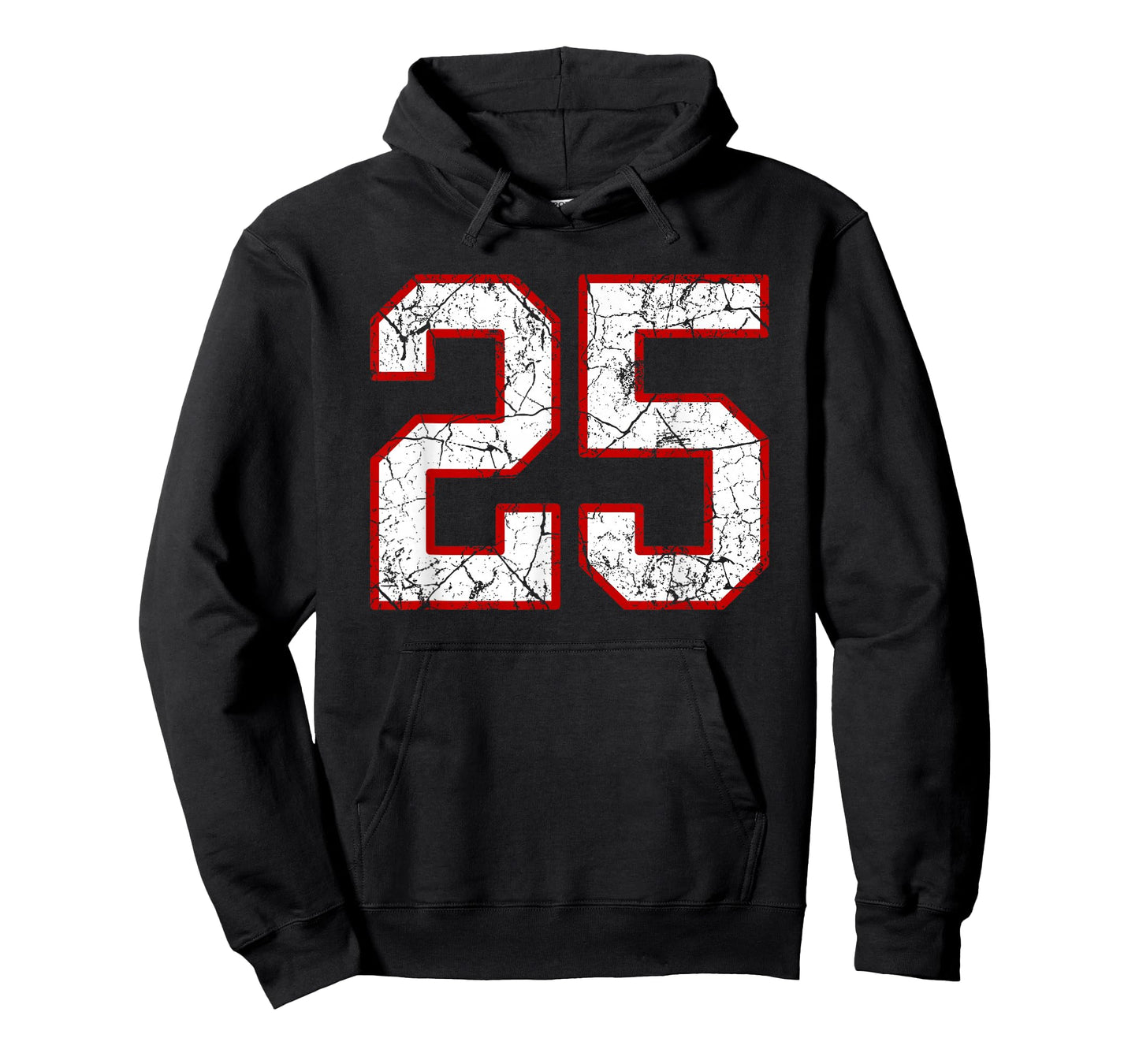 White and Red Sports Number 25 Jersey Uniform Player T-Shirt