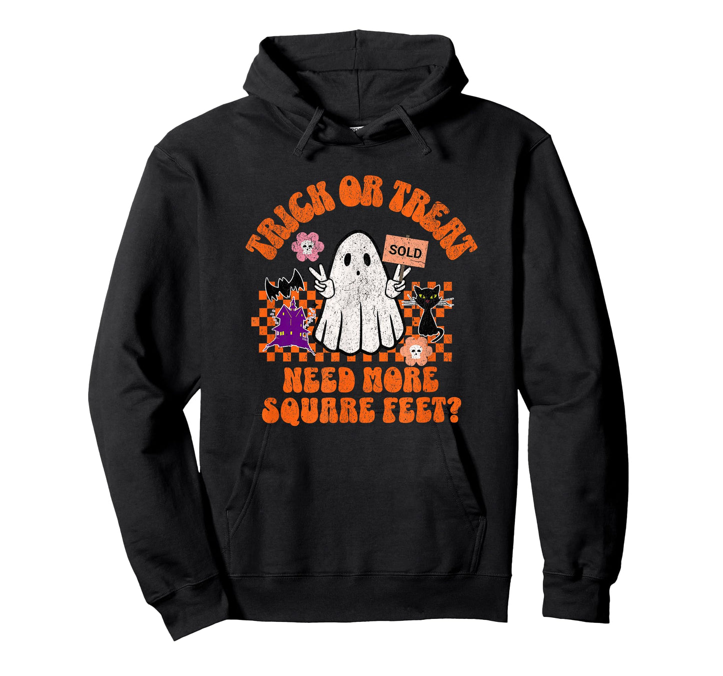 Trick or Treat Need More Square Feet for Female Realtors T-Shirt