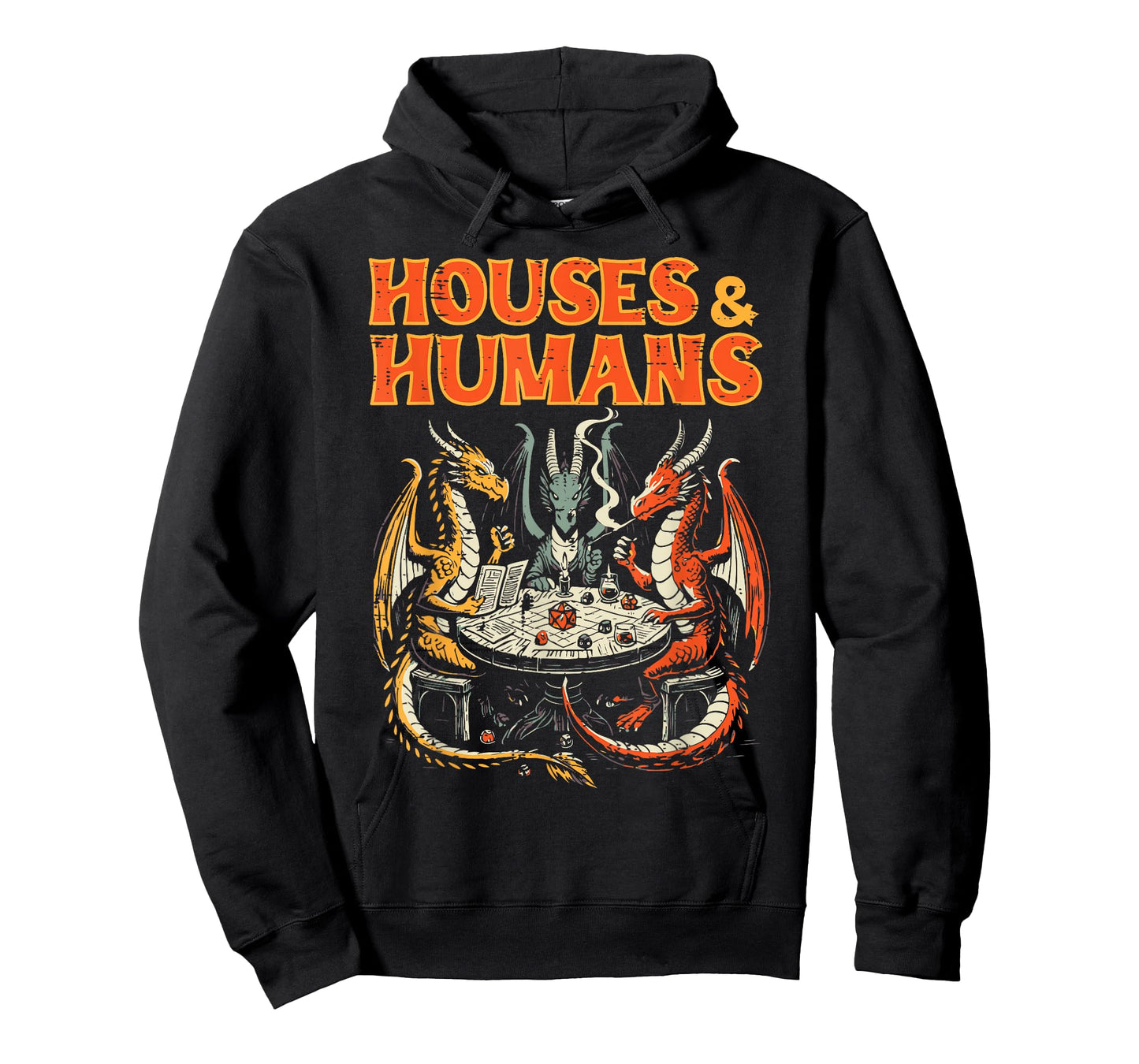 Gaming Houses Humans Funny Rpg Parody Gamer Men Boys Kids T-Shirt