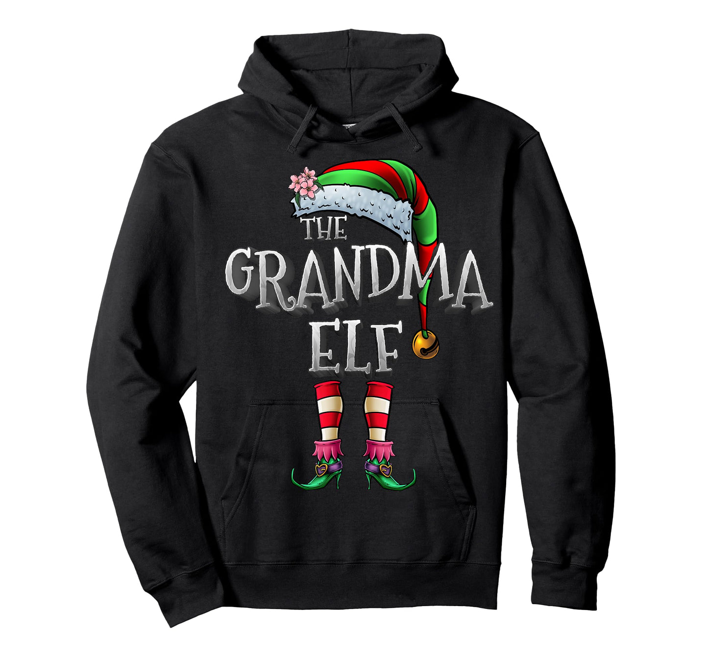 The Grandma Elf Shirt Matching Family Funny Christmas Elf T-Shirt