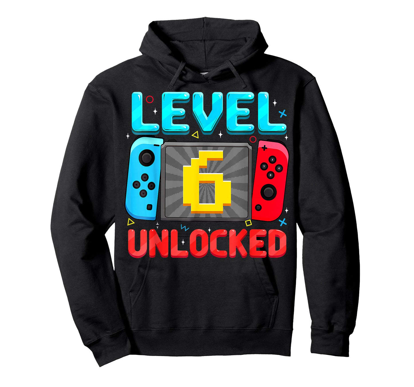 Level 6 Unlocked 6th Birthday Boy Gamer Six Year Old Gift T-Shirt